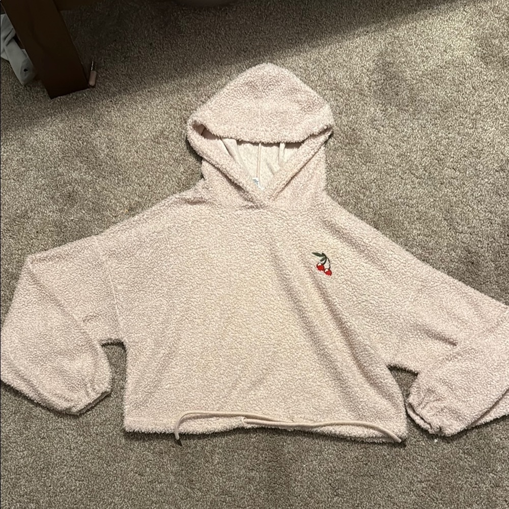 Cozy Pink Hooded Sweater